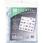 Print File Archival Storage Page for Slides, 35mm