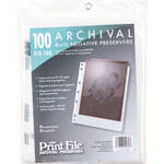 Print File Archival Storage Page for Negatives, 8x10" - 100 Pack