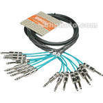 Hosa Technology CSS801PRO TRS 1/4" Phone to TRS 1/4" Phone Snake Cable- 3.3' (1 m)
