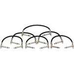 Hosa Technology 1/4" Right-Angle Male to 1/4" Right-Angle Male Cable (6 pcs) - 6"