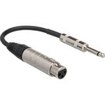 Hosa Technology MIT-176 Low-Z XLR-F to Hi-Z 1/4" Male Transformer