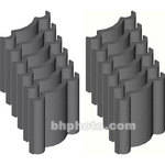 RPG Diffusor Systems ProFoam 12" x 12" x 2" Polyflex Foam Panel - 12 Pieces (Dark Grey)