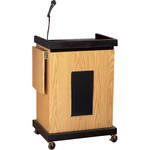 Oklahoma Sound Sound Lectern -- Multi-Presentation Stand (Lt. Oak)