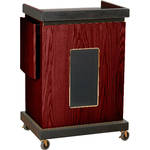 Oklahoma Sound Sound Lectern -- Multi-Presentation Stand (Mahogany)