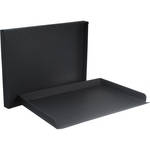 Archival Methods 01-114 Drop Front Archival Storage Box (11.75 x 17.5 x 1.5", Black)