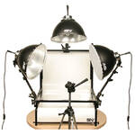 Smith-Victor TSTF3 Three Light Fluorescent Shooting Table Kit (120V AC)