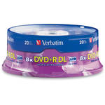 Verbatim DVD+R DL 8.5GB, 2.4x Disc (20)