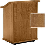 Da-Lite Lancaster 25" Adjustable Floor Lectern (Natural Walnut)