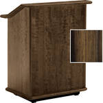 Da-Lite Lancaster 25" Adjustable Floor Lectern (Heritage Walnut)