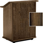 Da-Lite Lancaster 32" Adjustable Floor Lectern (Heritage Walnut)