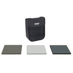 Tiffen 4 x 4"  (4mm thick) DV Select Filter Kit 3 - Neutral Density 0.6, Ultra Circular Polarizing and Black ProMist 1/4 Filters 