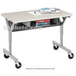 Bretford 42 x 30" Connections Student Classroom Desk (Grey Mist)