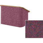 Sound-Craft Systems Spectrum Series CTL Carpeted Table Lectern - Brick/Walnut