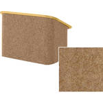 Sound-Craft Systems Spectrum Series CTL Carpeted Table Lectern - Butternut/Natural Oak