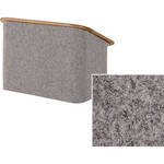 Sound-Craft Systems Spectrum Series CTL Carpeted Table Lectern - Gunmetal/Walnut