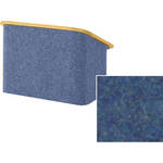 Sound-Craft Systems Spectrum Series CTL Carpeted Table Lectern - Navy/Natural Oak