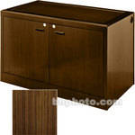 Sound-Craft Systems 2-Bay Equipment Credenza - Veneer/Walnut