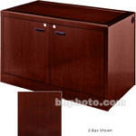 Sound-Craft Systems 3-Bay Equipment Credenza - Veneer/Dark Cherry 