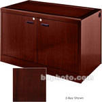 Sound-Craft Systems 3-Bay Equipment Credenza - Veneer/Dark Mahogany