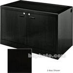 Sound-Craft Systems 3-Bay Equipment Credenza - Veneer/Black Oak
