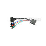 Aurora Multimedia DVI-I to DVI-D & RGB Component Breakout Cable - 6"