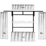 The Screen Works Trim Kit for the E-Z Fold 7'6"x10' Projection Screen (Burgundy)