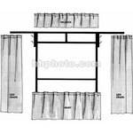 The Screen Works Trim Kit for the E-Z Fold 9x12' Projection Screen (Burgundy)