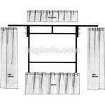 The Screen Works Trim Kit for the E-Z Fold 80x135" Projection Screen (Burgundy)
