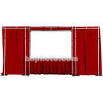 The Screen Works Trim Kit for the E-Z Fold Truss 8x22' Projection Screen - Burgundy