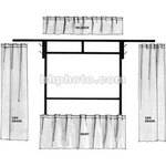 The Screen Works Trim Kit for the E-Z Fold 4'4"x6'4" Projection Screen (Burgundy)