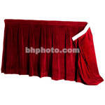 The Screen Works 48" Skirt for E-Z Fold Truss Projection Screen-13x17'- Burgundy