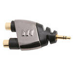 Monster Cable Stereo Mini 1/8" Male to 2 Mono 1/4" Female Y-Adapter