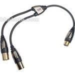 Monster Cable XLR Female to 2 XLR Male Y-Adapter