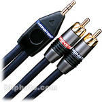 Monster Cable Stereo Mini 1/8" Male to 2 RCA Male Y-Cable - 2.5'