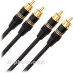 Monster Cable SL-R-1P 2 RCA Male to 2 RCA Male Dual Cable - 3'