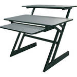 QuikLok Z-250 BK/GR  3-Shelf Computer Workstation (Grey)