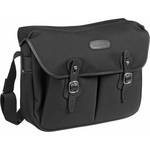 Billingham Hadley Shoulder Bag, Large (Black with Black Leather Trim)