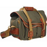 Billingham 225 Shoulder Bag (Sage Green with Tan Leather Trim)