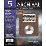 Lineco CD/DVD Page with Pocket