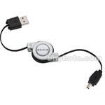 Belkin 4-Pin USB Mini-A to USB Mini-B Retractable Cable - 2.6'