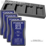 Steadicam PowerCube Lithium-Ion Battery Charger and 4 Battery Kit - 4-Channel