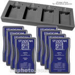 Steadicam PowerCube Lithium-Ion Battery Charger and 8 Battery Kit - 4-Channel