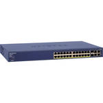 Netgear ProSafe 24-Port 10/100 Smart Switch with PoE, 2 Gigabit and 2 Combo