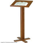 Balt Solid Oak Lectern with Cross Base, Model T35 (75690)