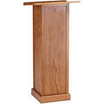 Balt Solid Oak Lectern with Full Pedestal Base, Model T40 (75790)