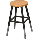 Balt 34441R Adjustable Height Lab Stool without Back (Black)