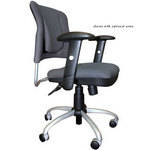 Balt Upholstered ReFlex Task Chair with 5-Star Base, Model 34440 (Gray)
