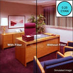 Sinar 125mm (5x5") CC025C Color Compensating 025 Cyan Resin Filter