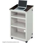 Bretford Mobile Lectern, Model LECT2-RNNB (Raven Paint/Grey Nebula Laminate)
