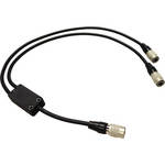 Cable Techniques Hirose 4-Pin to 2 Hirose 4-Pin Y-Cable - 1'
